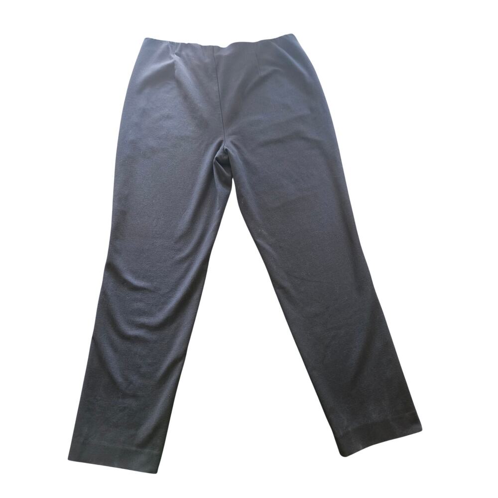 J. Jill Pure Ponte Black Pull-On Dress pants Women's Large Stretch Straight Leg